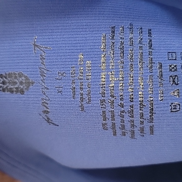 FP Movement Women's Blue Strappy Crop Top EUC - Picture 7 of 7